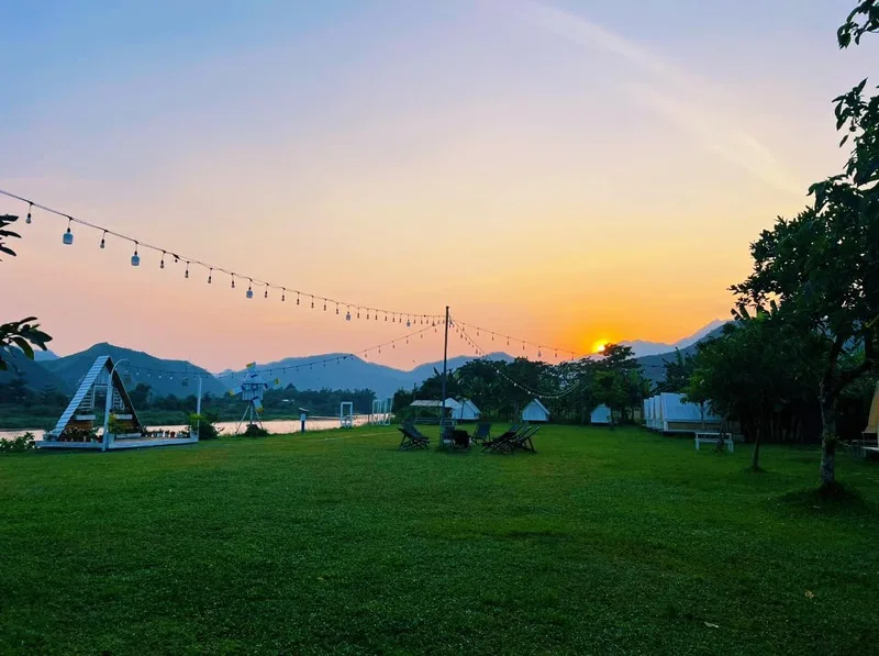 夕日と星空の鑑賞
