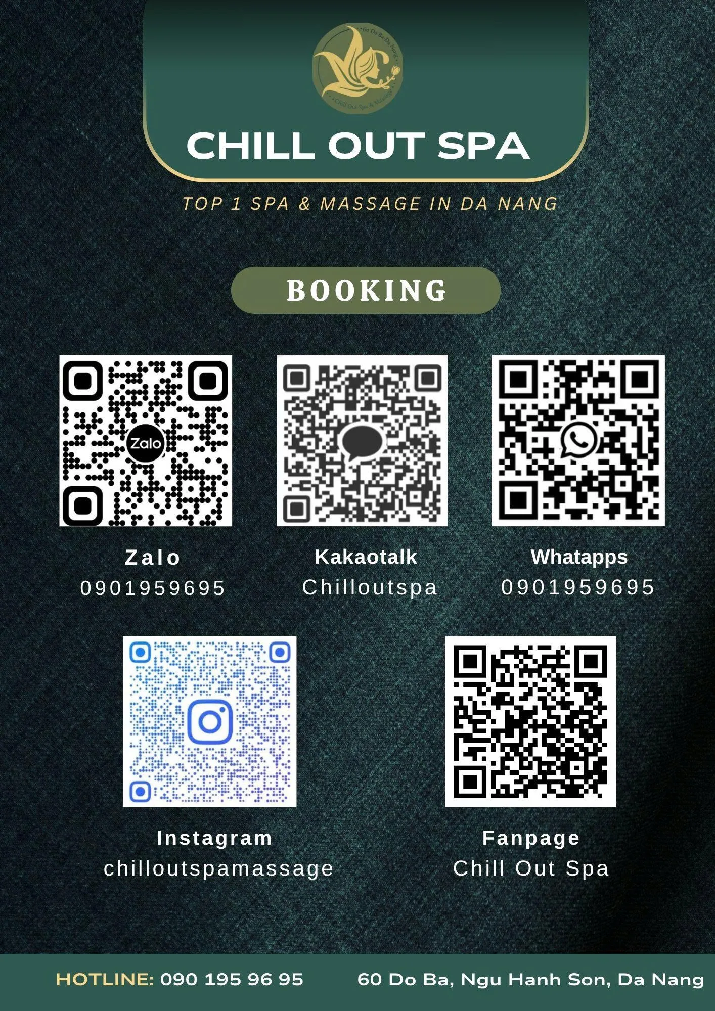 Chill Out Spa Đà Nẵng – 按摩和五星级健康护理的约会地点