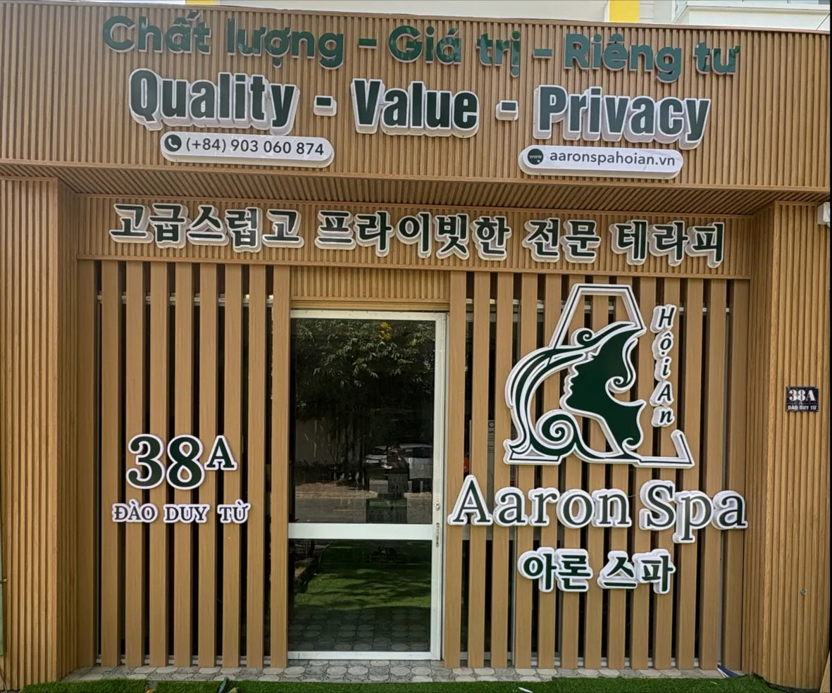 Aaron Spa 호이안 – 전문적인 마사지 이완 및 얼굴 관리 서비스, 4.9성
