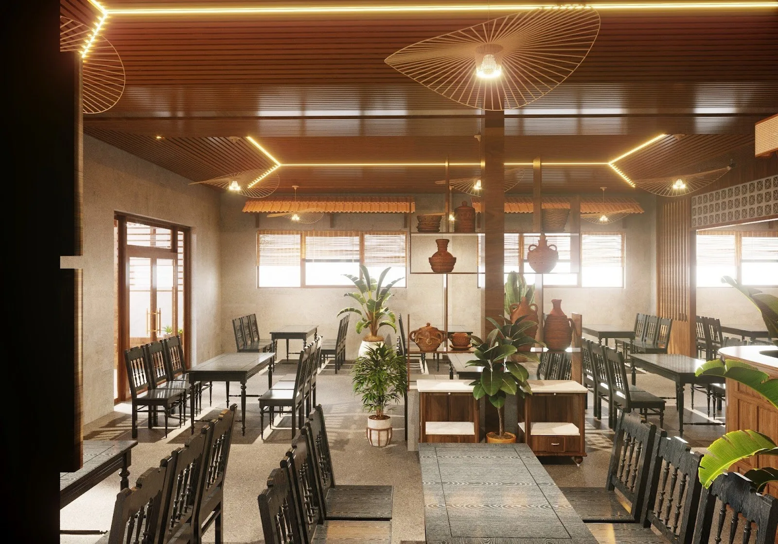Nhà Nâu - อาหารเวียดนาม - ร้านข้าวแกงเวียดนามแบบครอบครัว