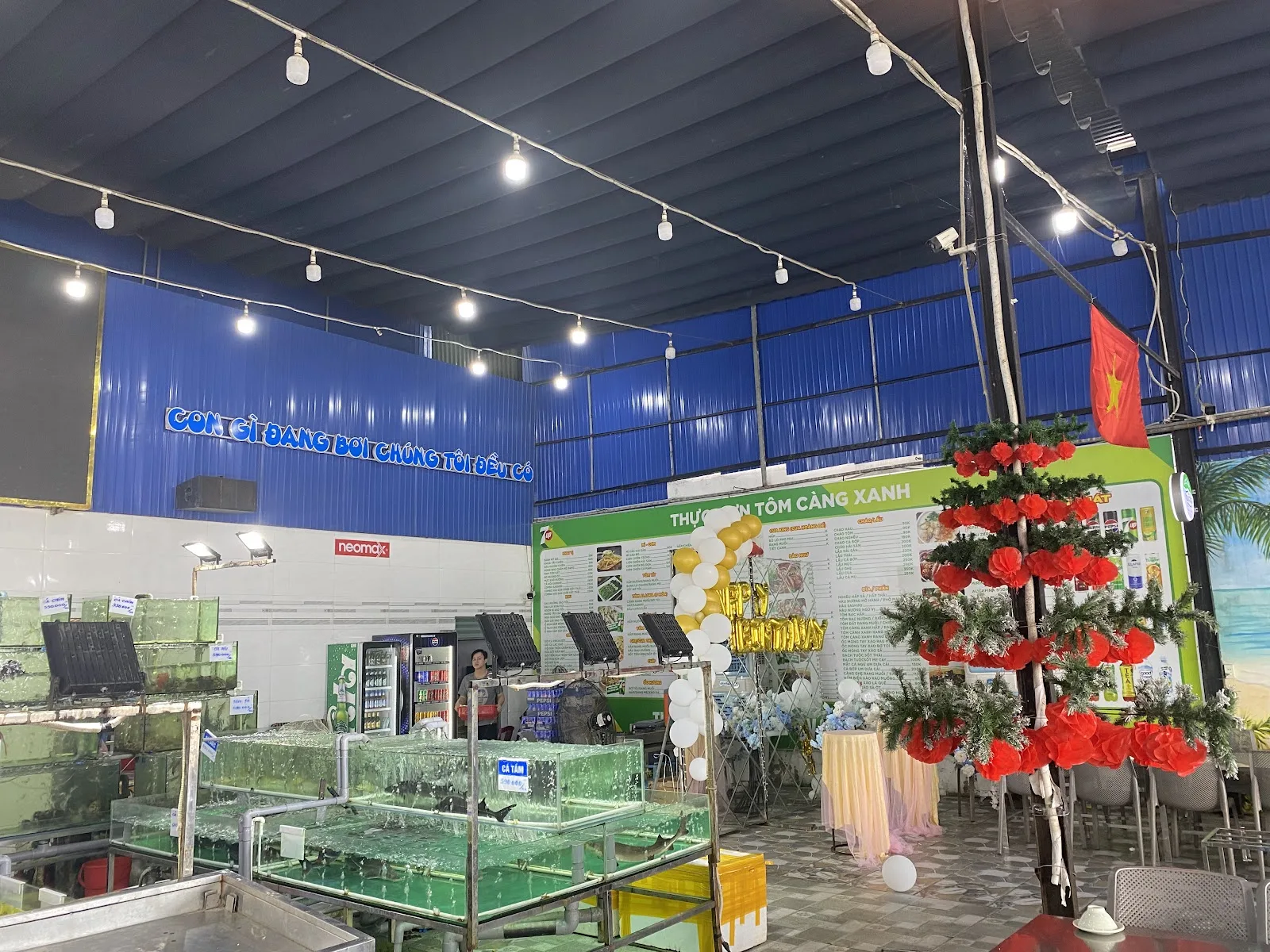 岘港绿龙虾海鲜 – 阮必成街24/7平价海鲜餐厅